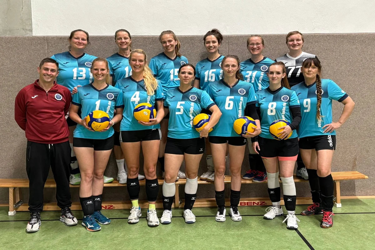 Mannschaftsfoto Volleyball Damen